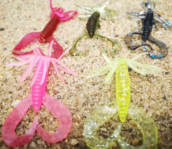 5-Pack Realistic Nippers Soft Plastic Lures - Ideal for Whiting